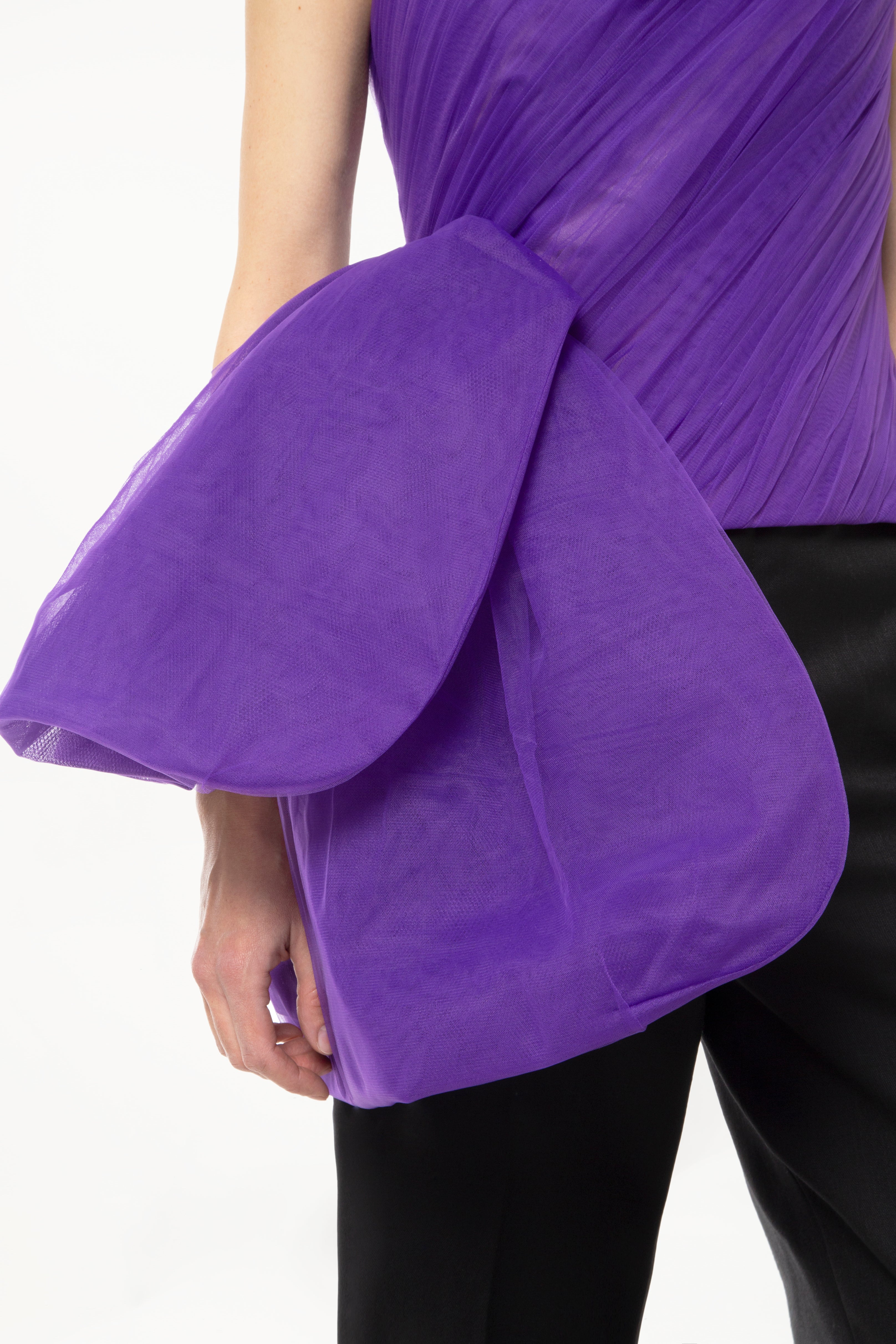 Violet Tulle Top