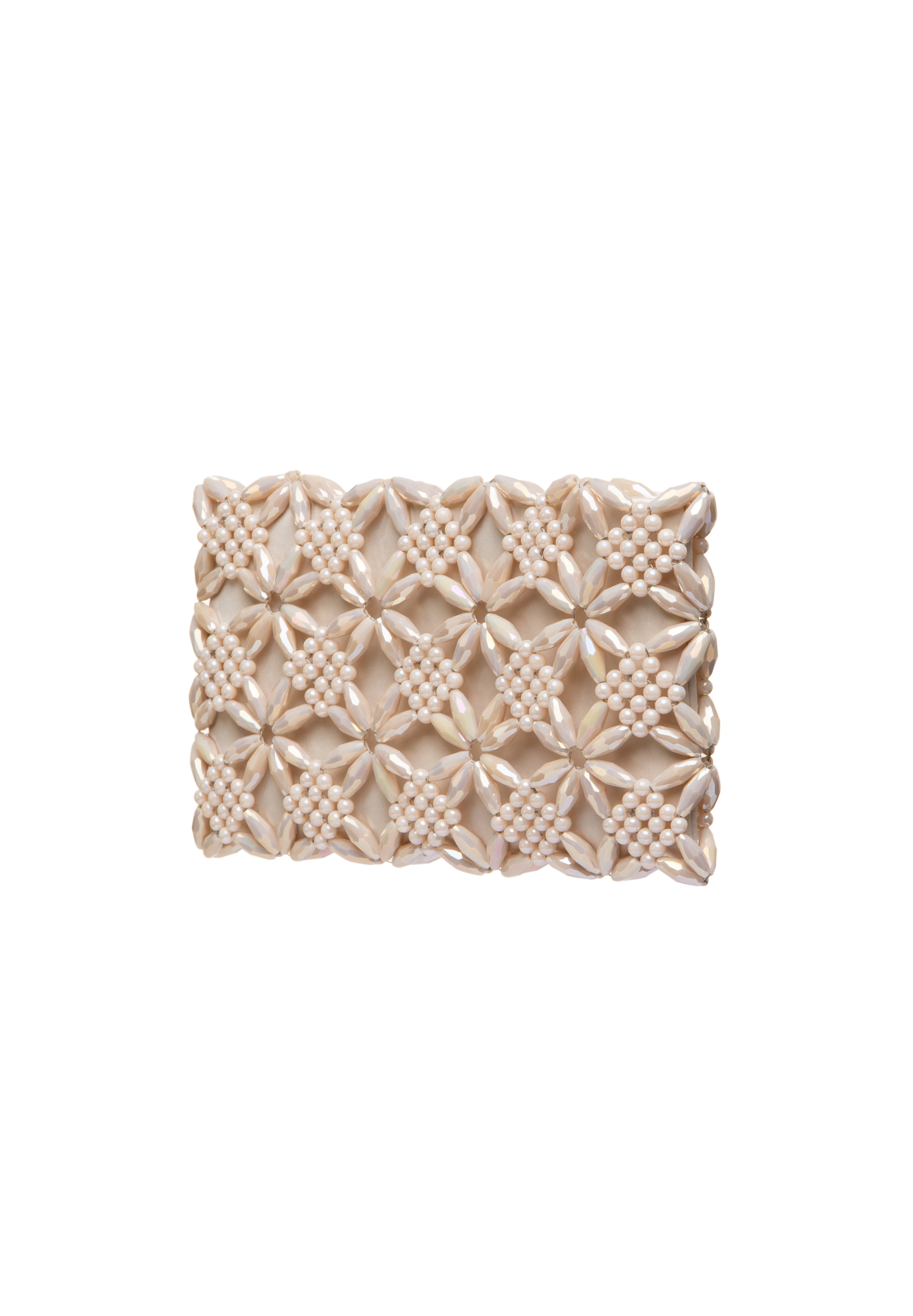 Cream Rhea Clutch