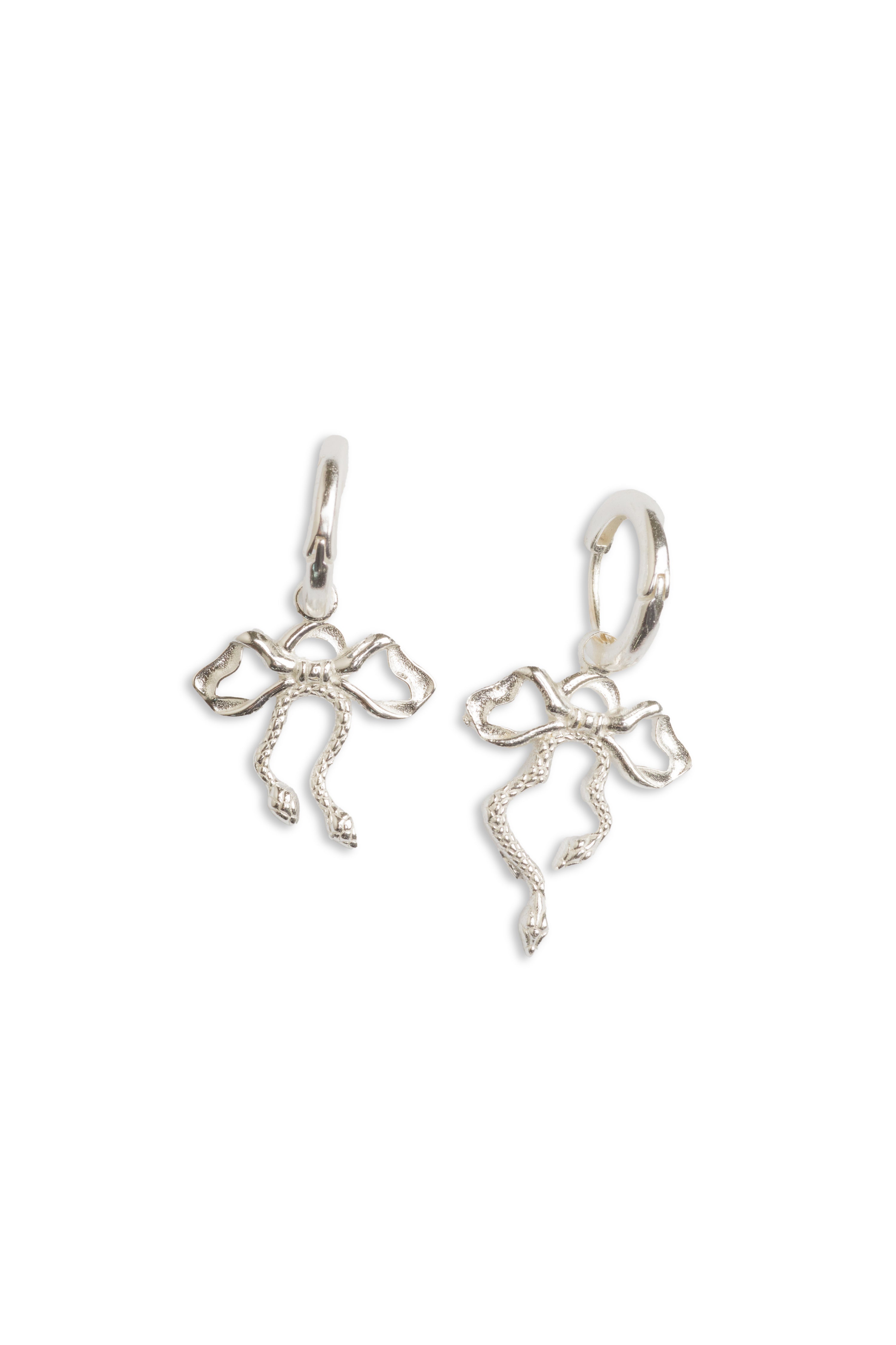 Bow Hoops Earrings