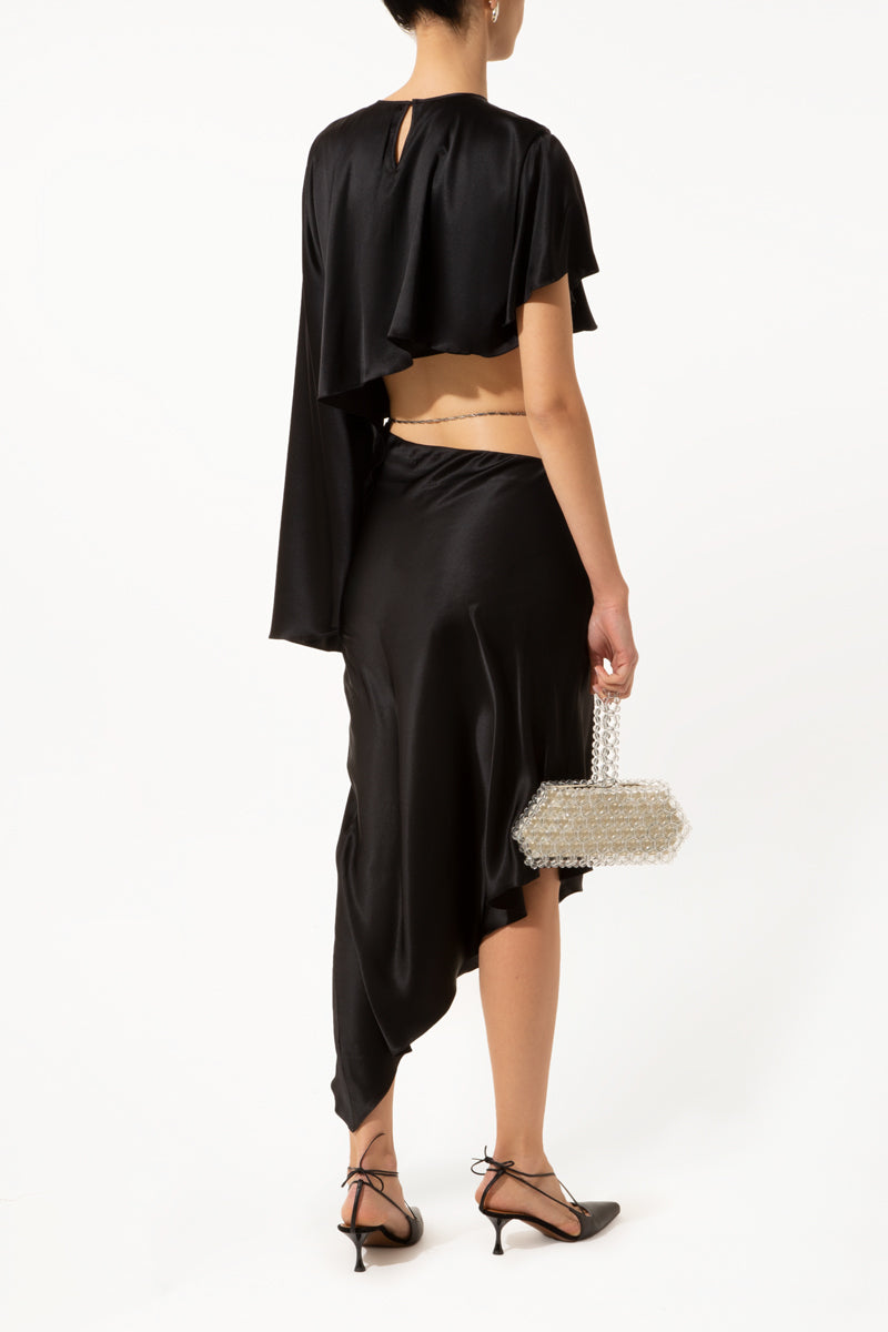 Black Asymmetric Dress