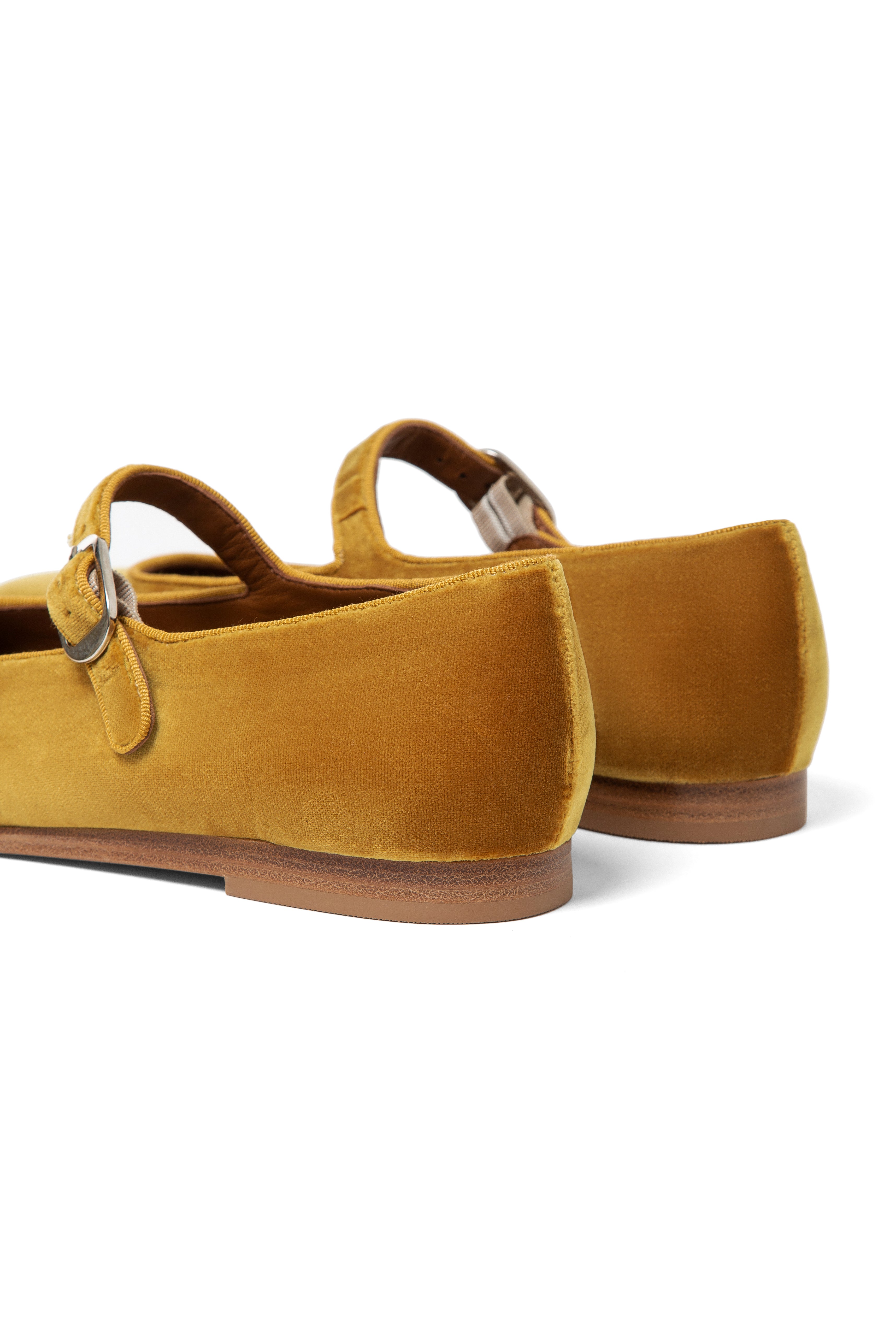 Gold Mary Jane Flats