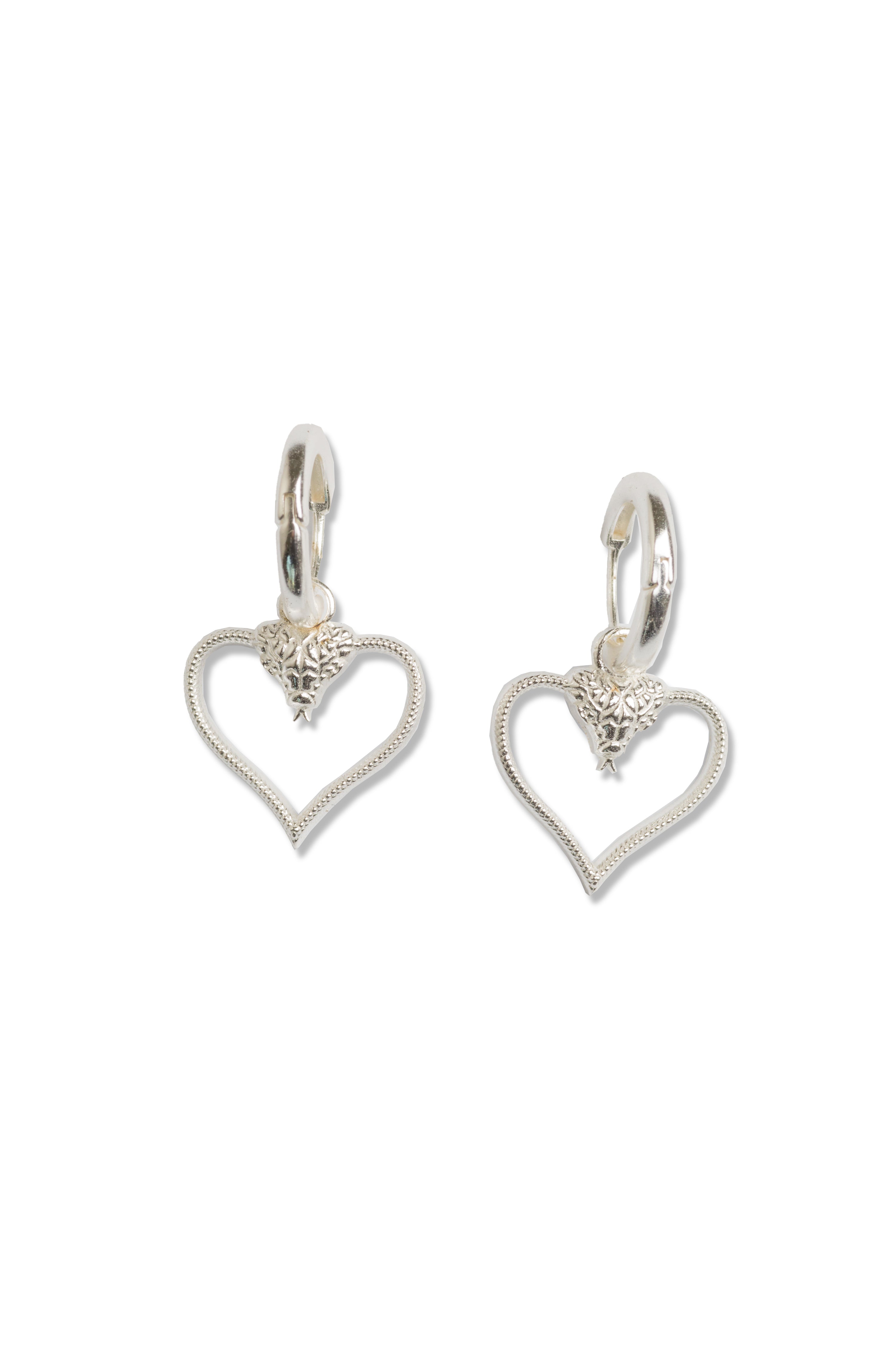 Tiny Cobra Hoops Earrings