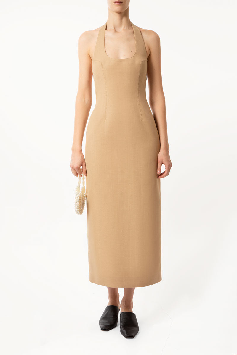 Beige Knot Dress