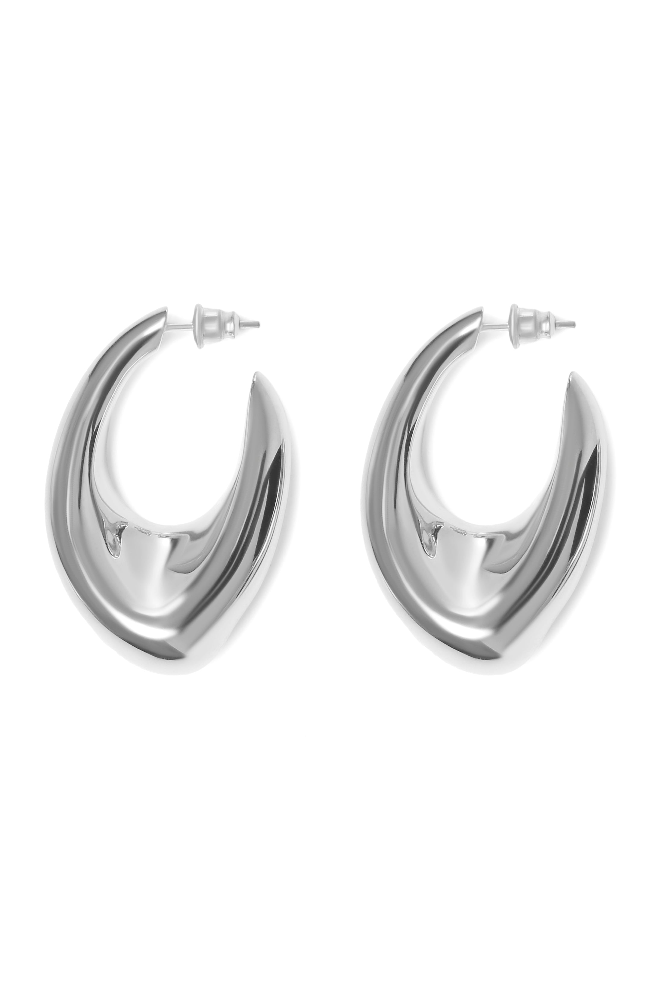 Silver Moulded Earrings