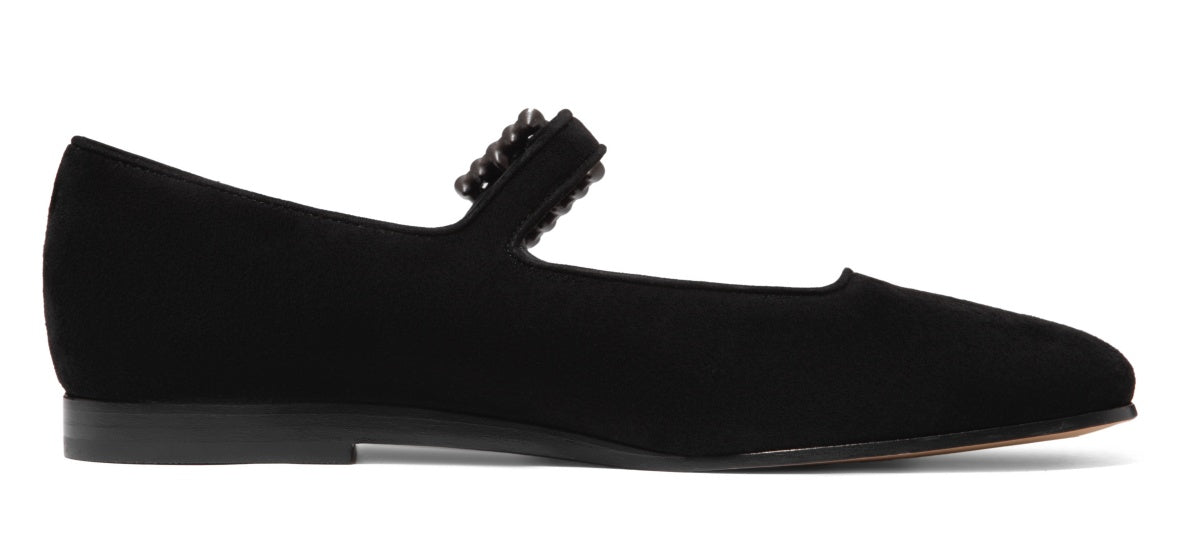 Black Suede Mary Jane