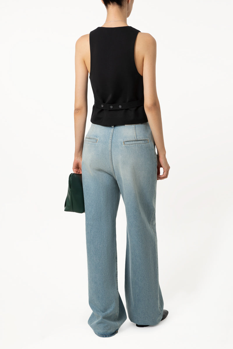 Black Twill Waistcoat