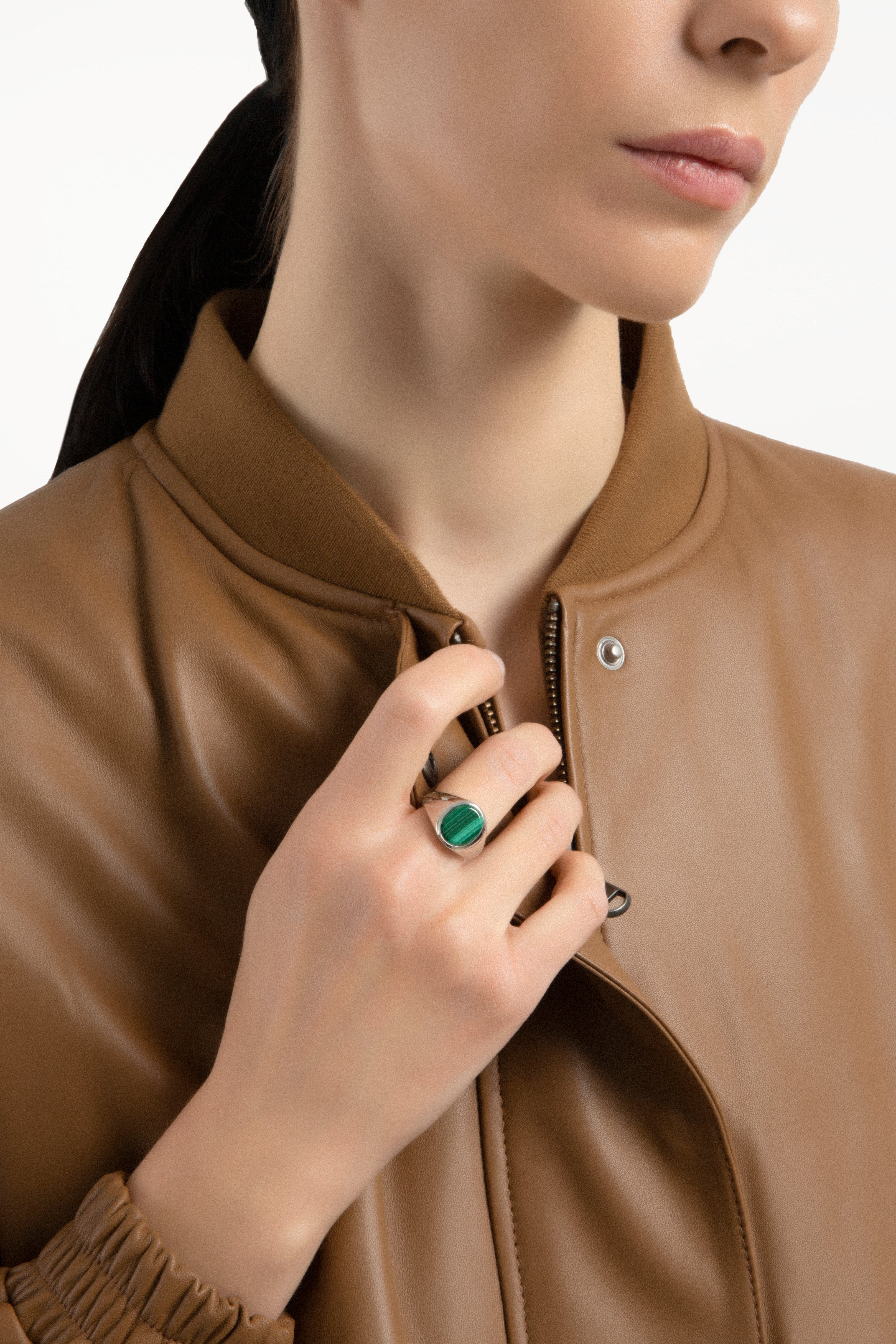 Lizzie Ring Malachite