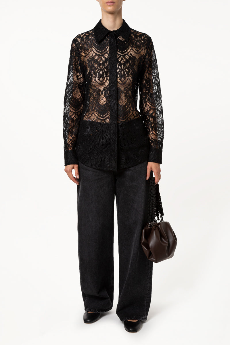 Black Lace Shirt