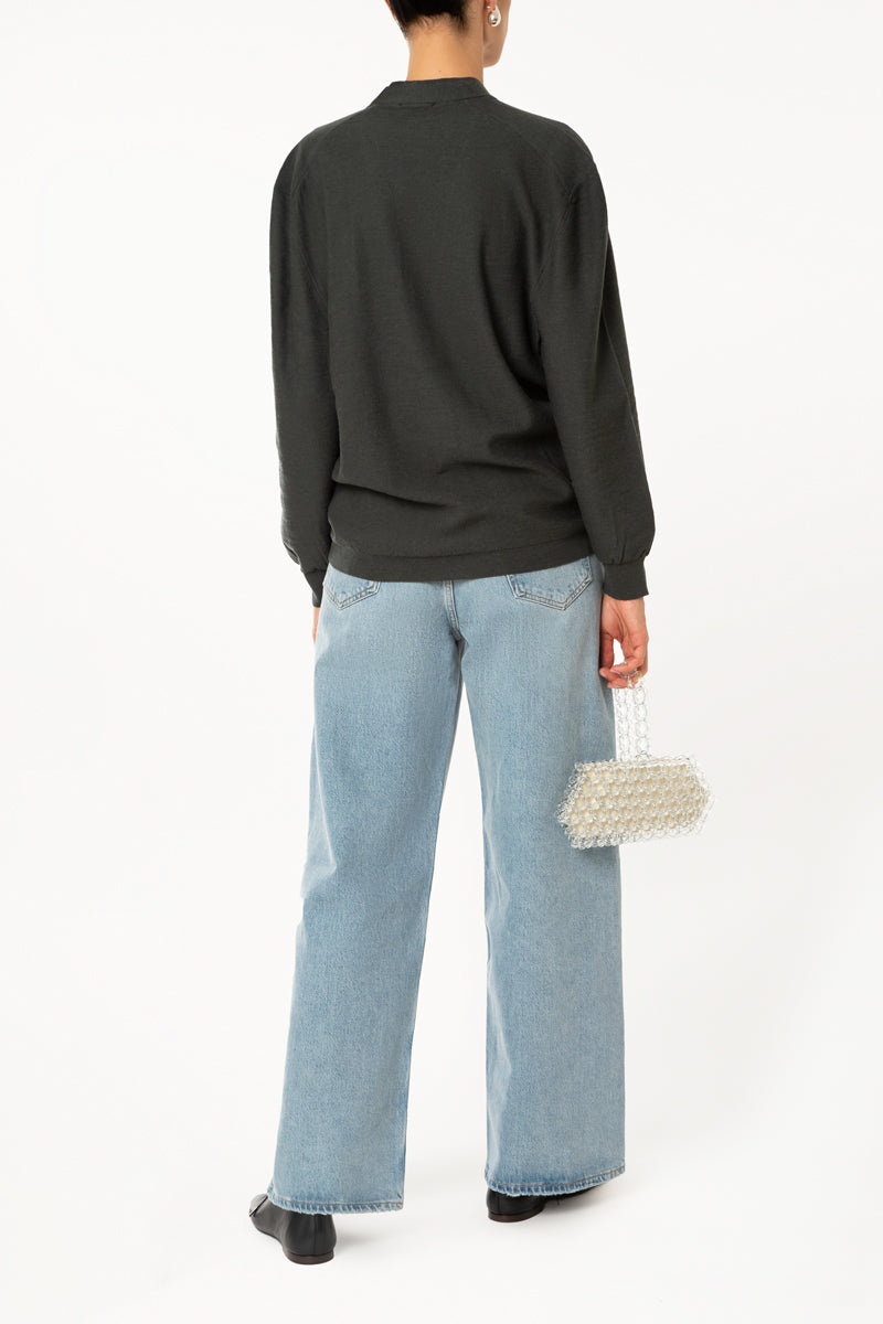 Grey Knitted Cardigan