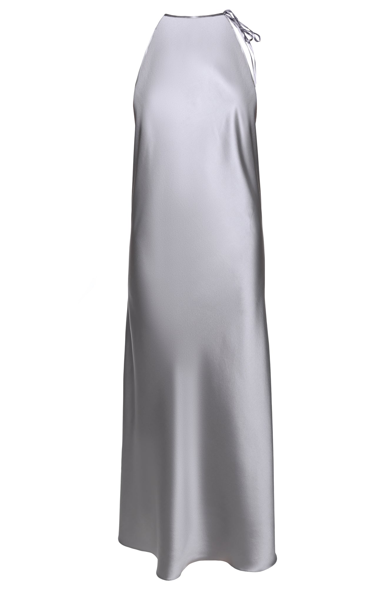 Deep Back Cut Halter Dress