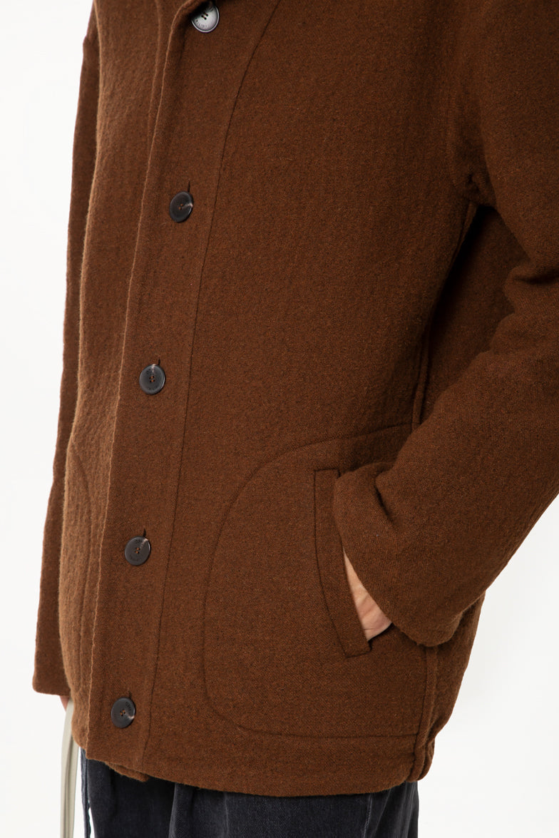 Cognac Hooded Jacket