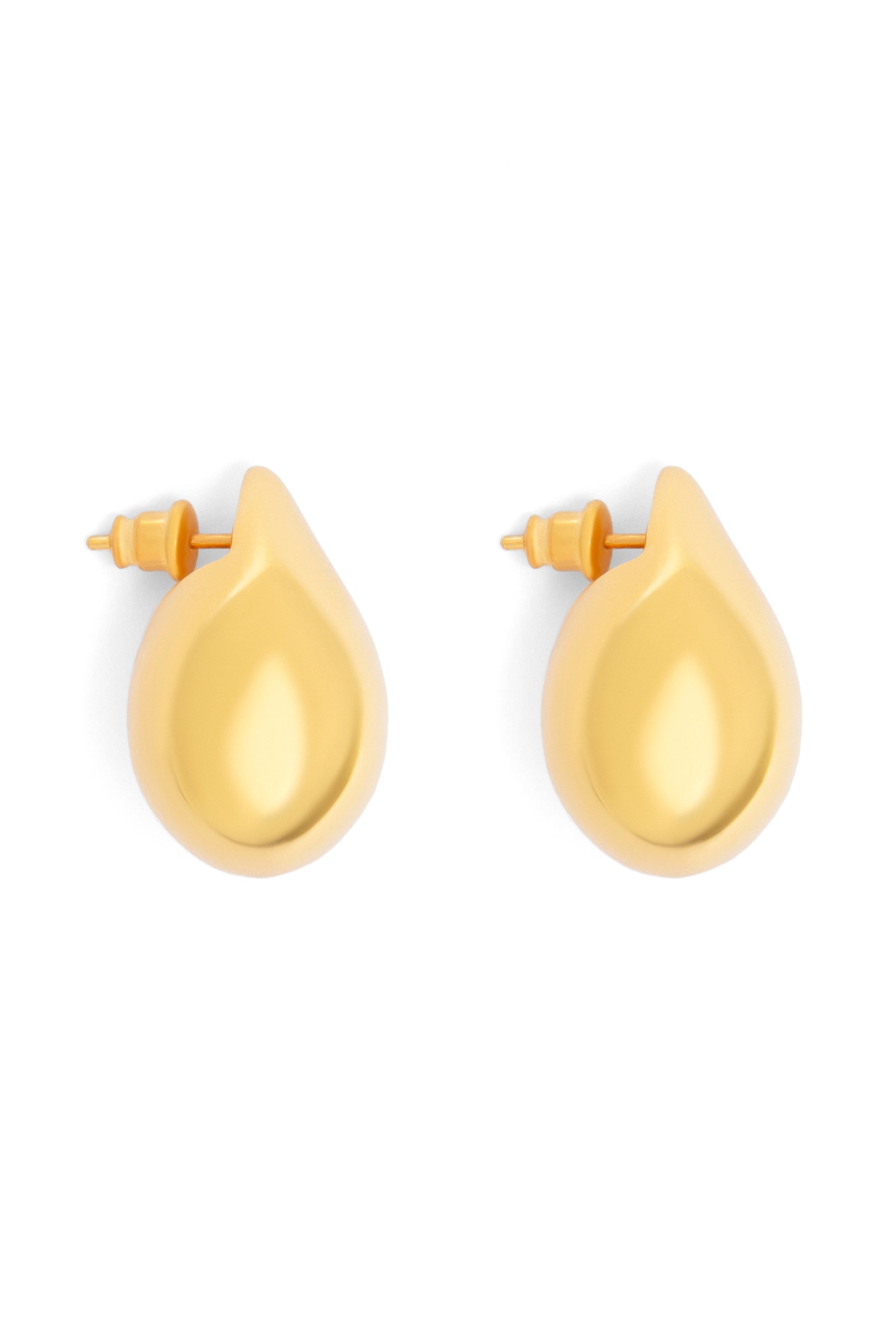 Gold Teardrop Studs