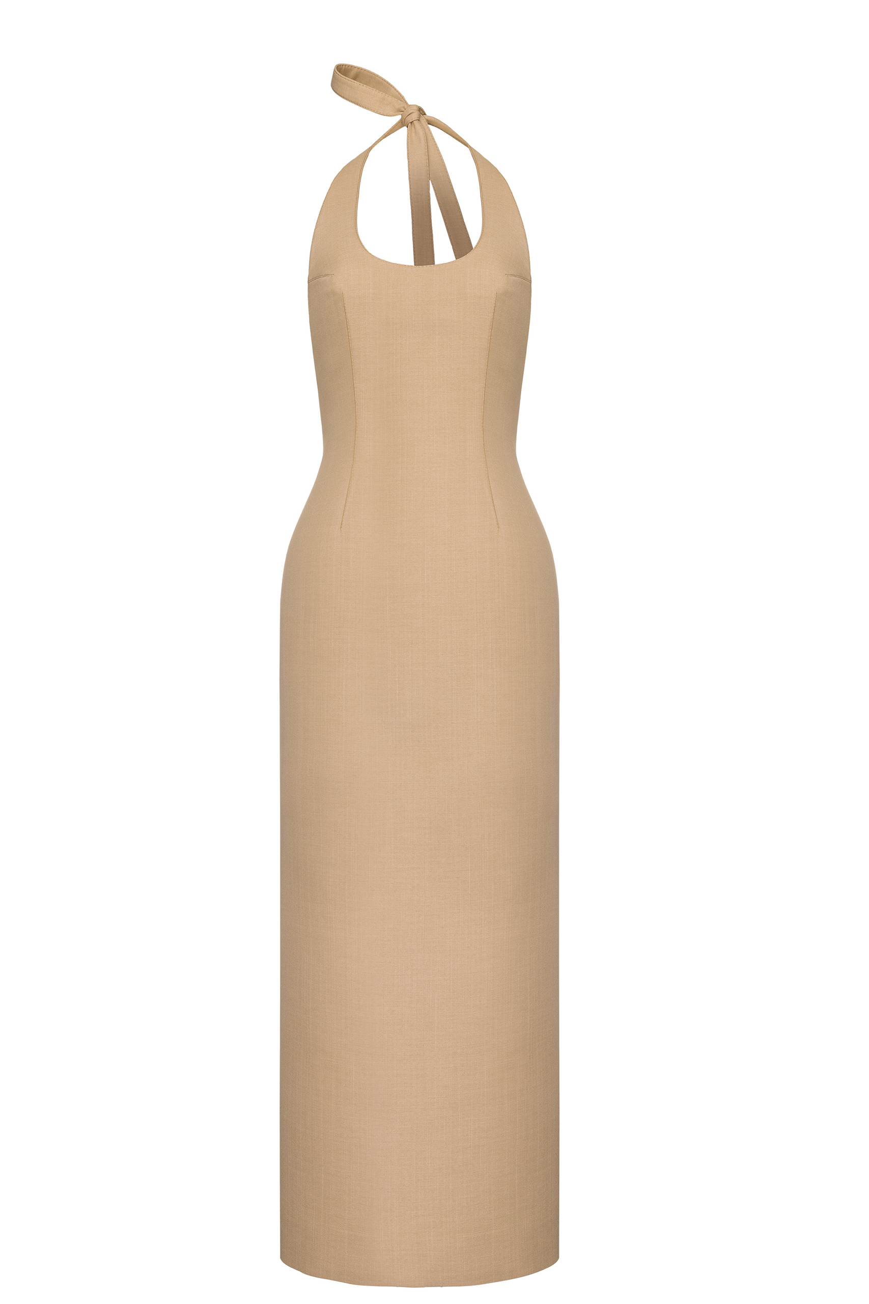 Beige Knot Dress