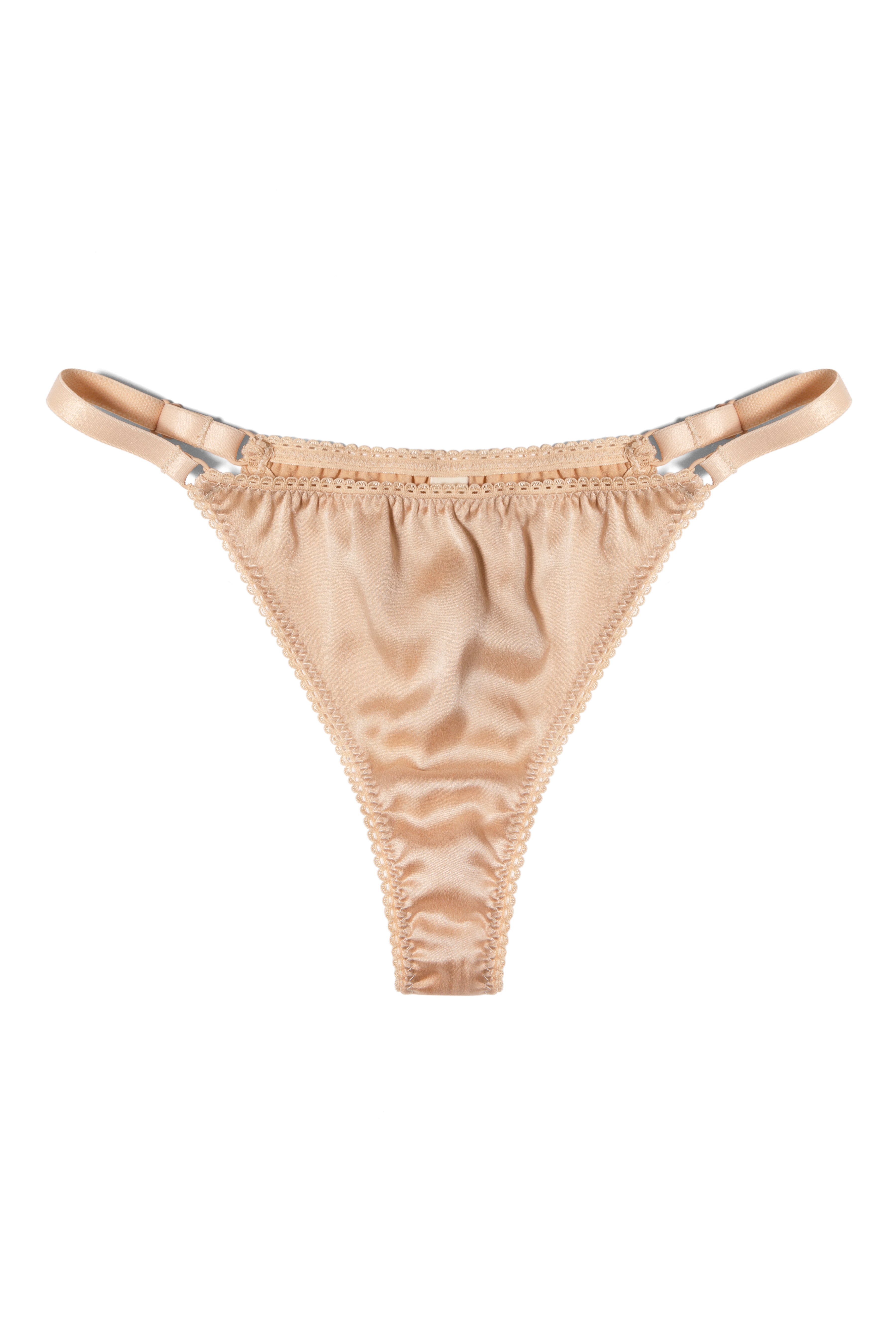 Cream Satin Panty