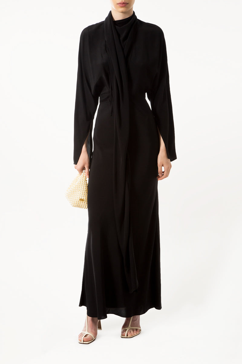 Black Scarf Dress