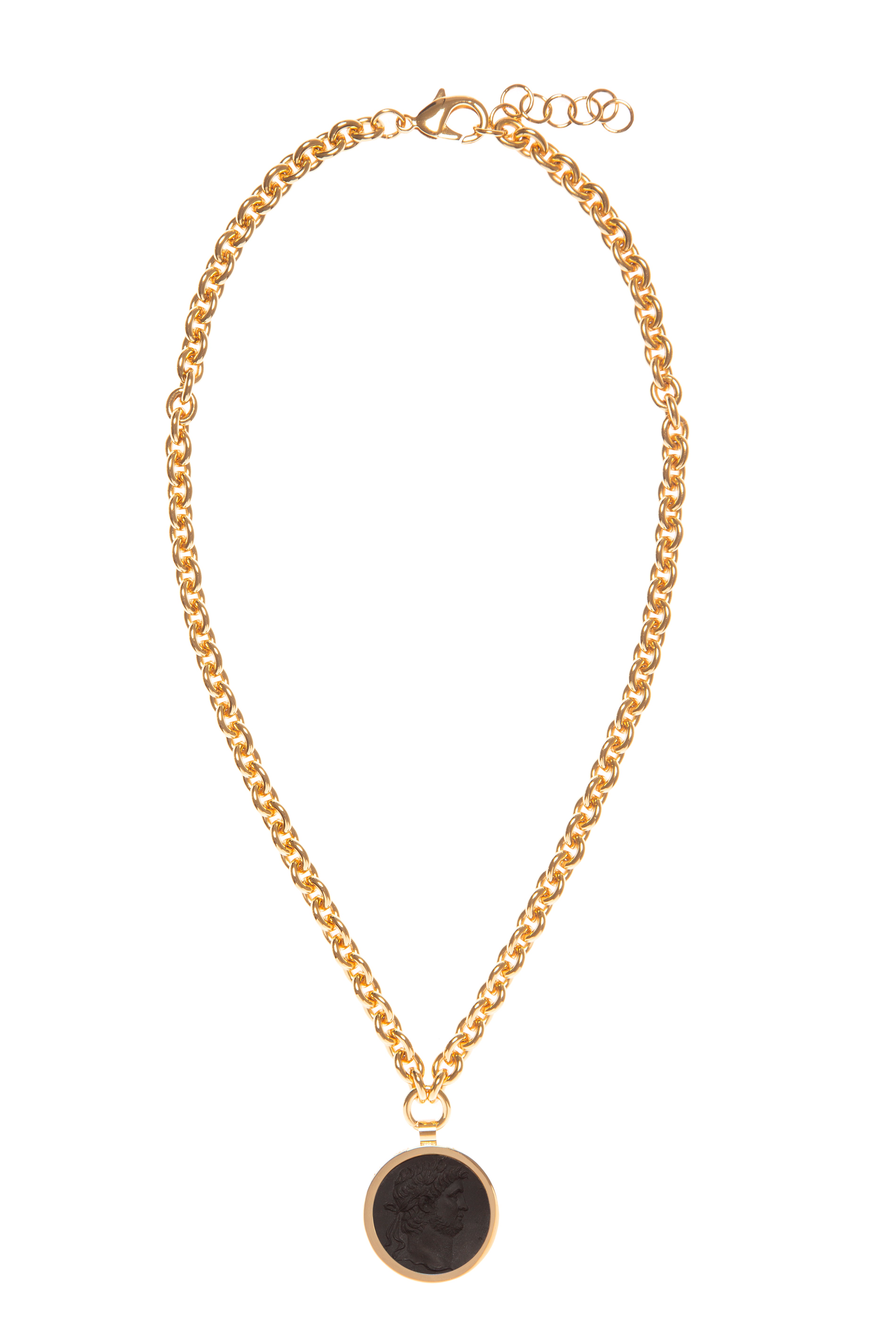 Nero Denario Necklace