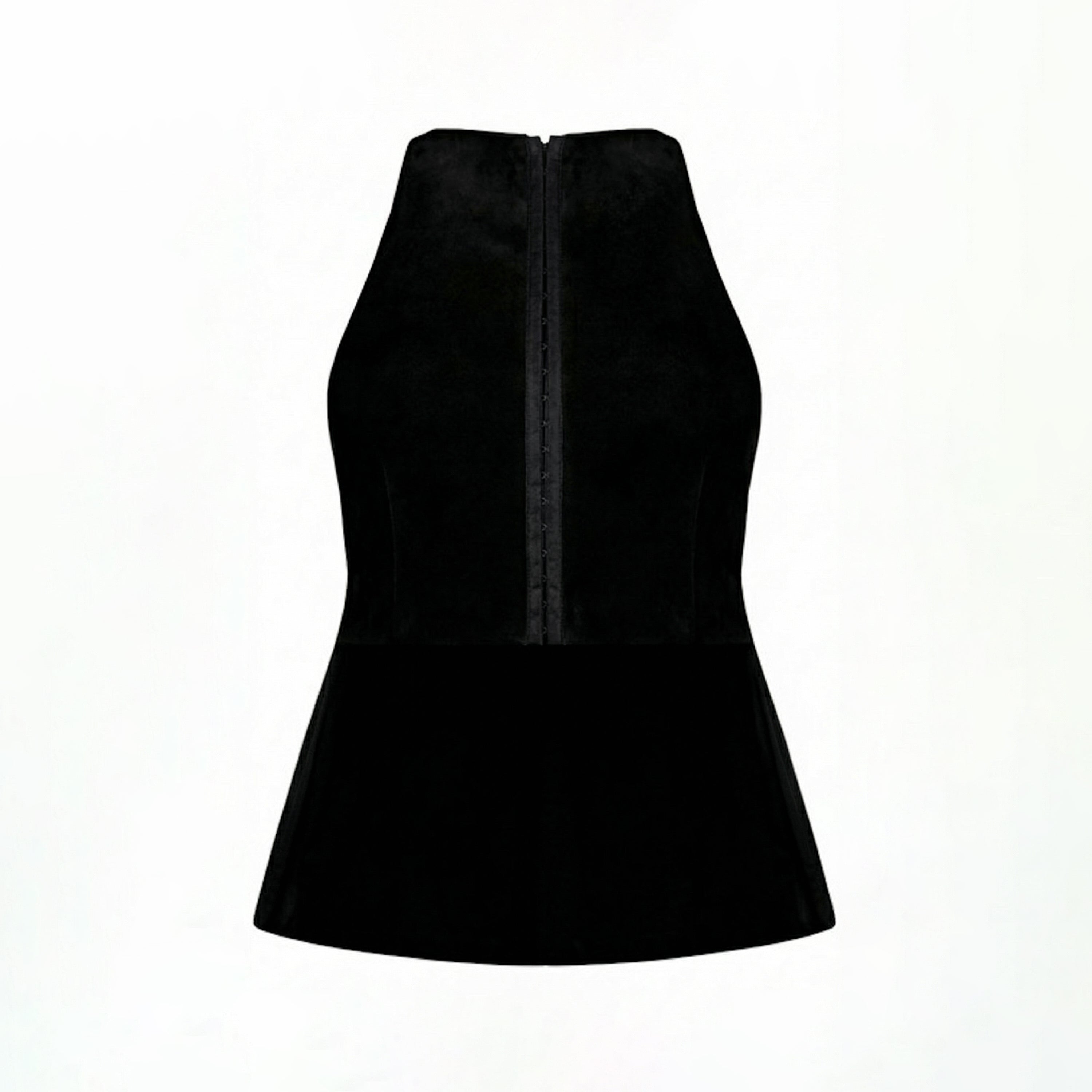 Open Back Velvet Top