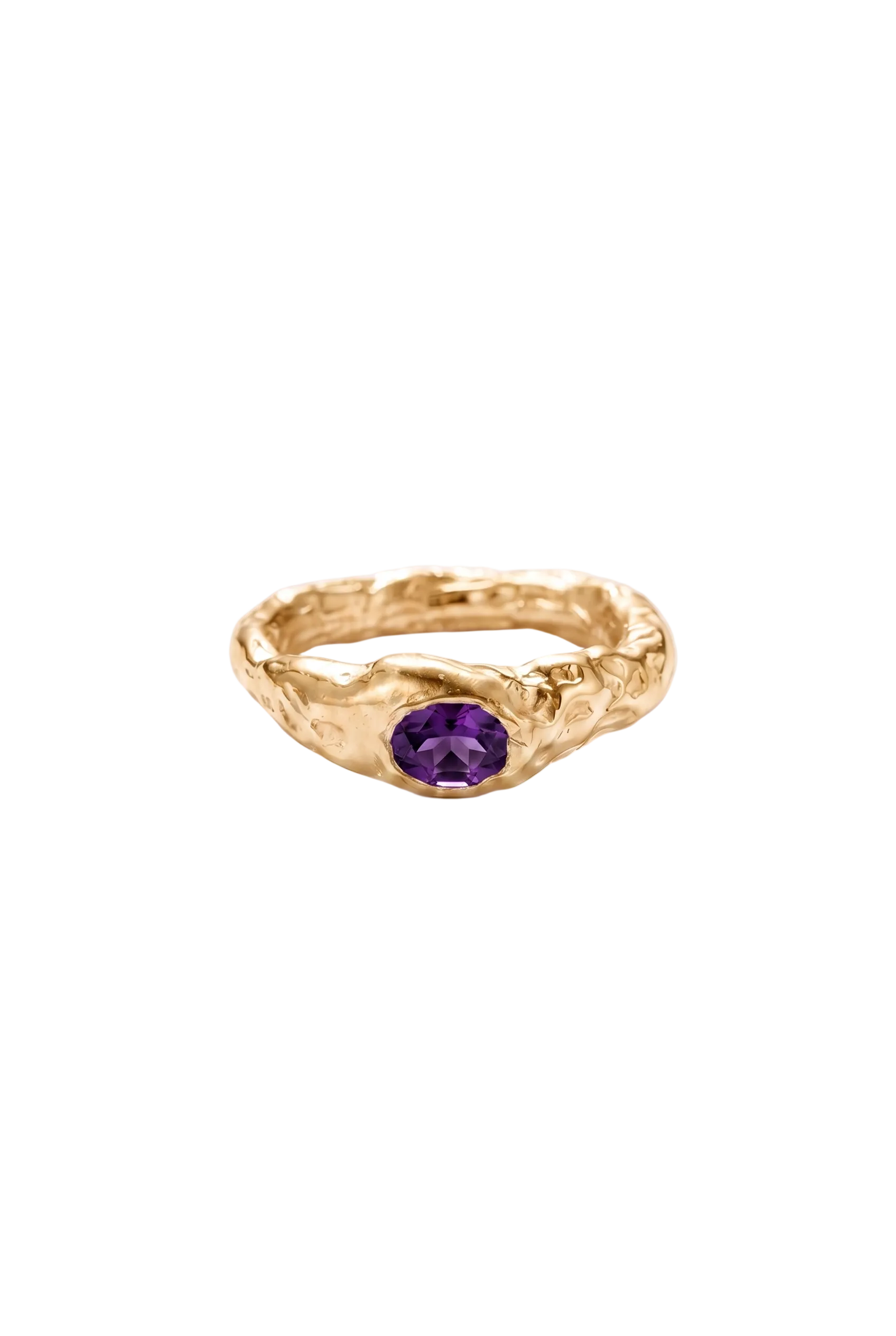 Lola Ring with Purple Gem