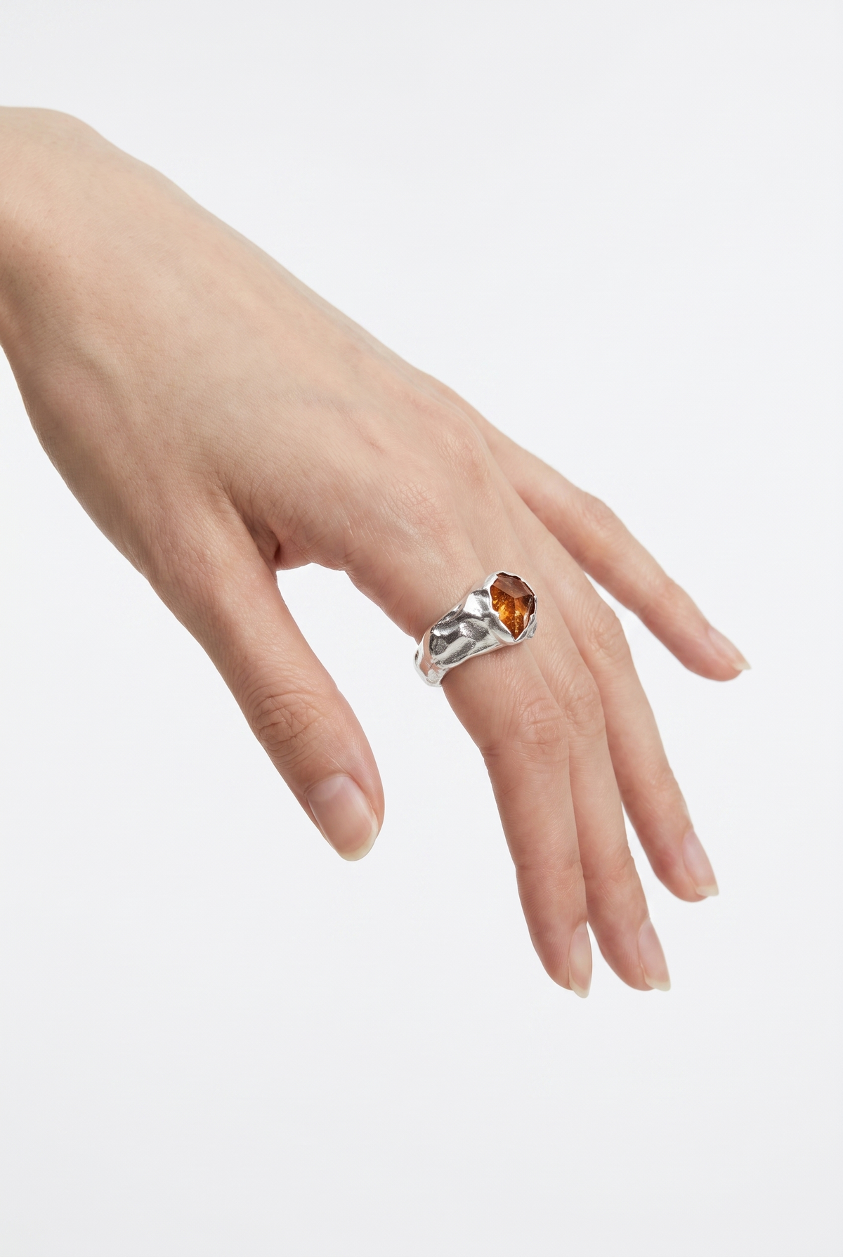 Joan ring with champagne zircon