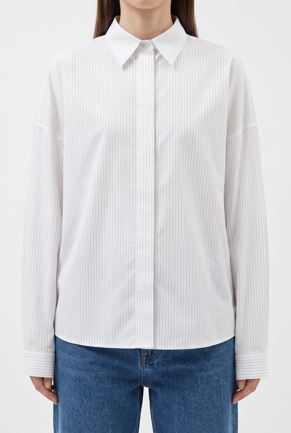 White Striped Shirt