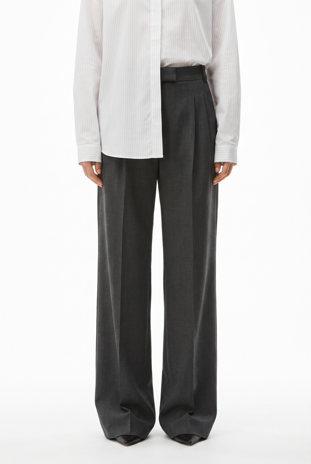 Grey Wool Pants
