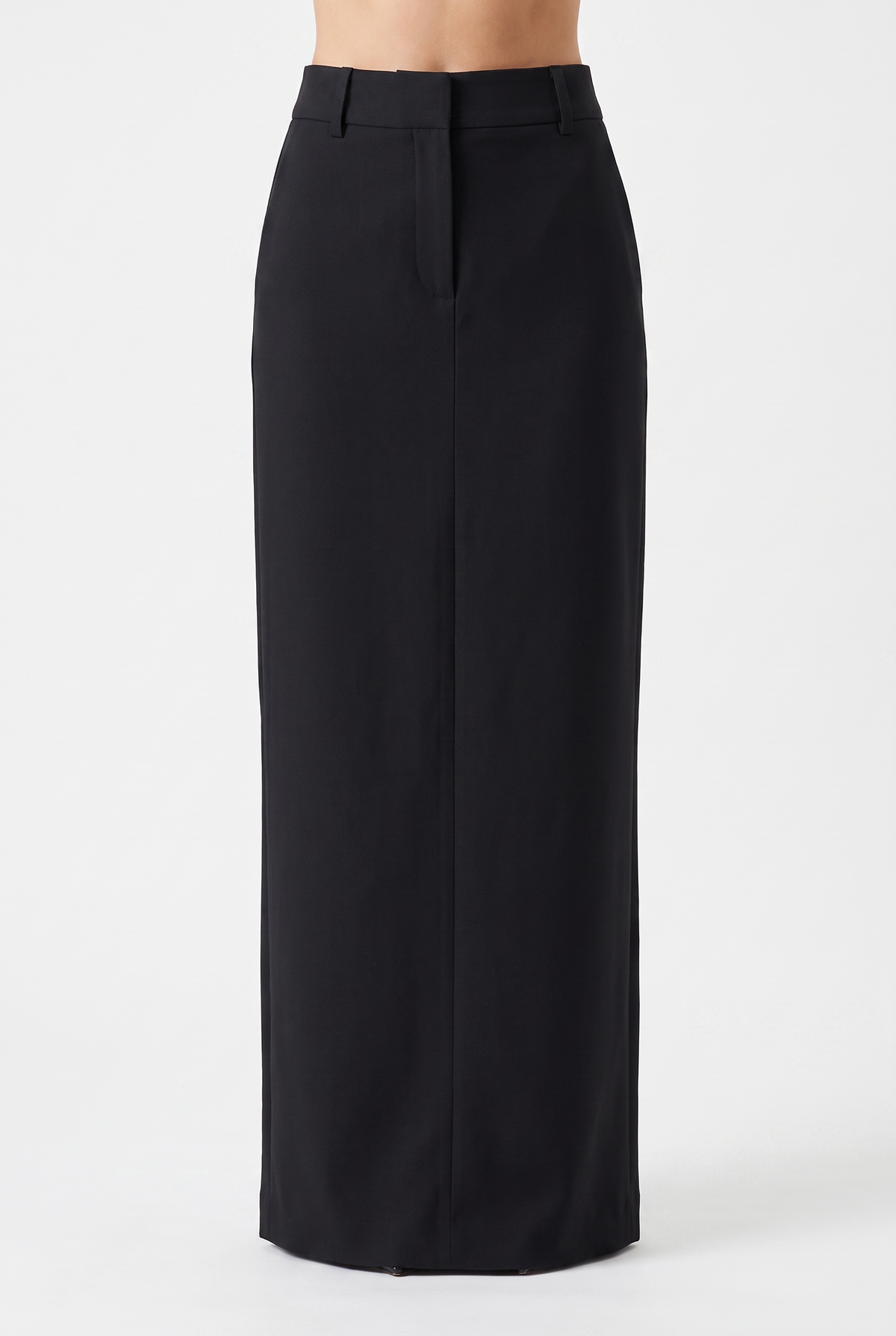 Black Wool Skirt