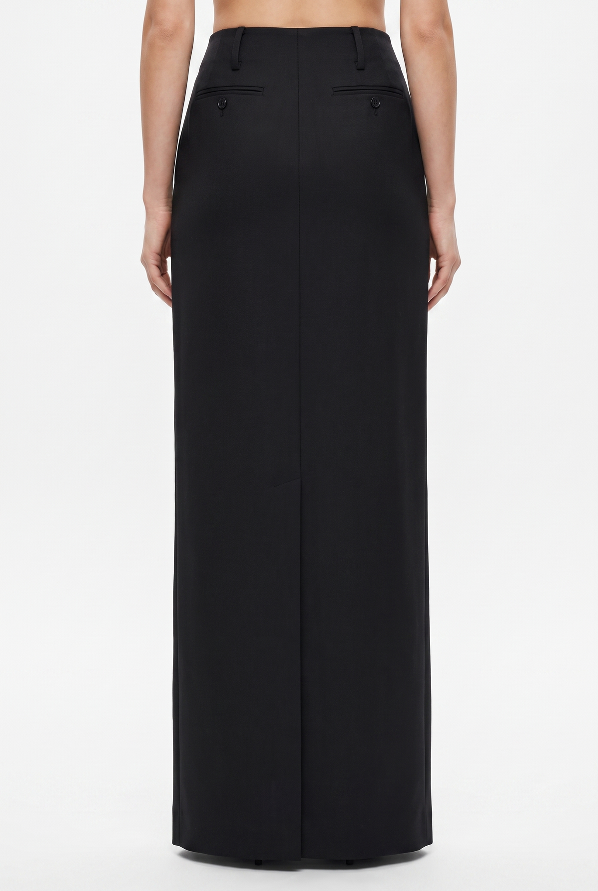 Black Wool Skirt