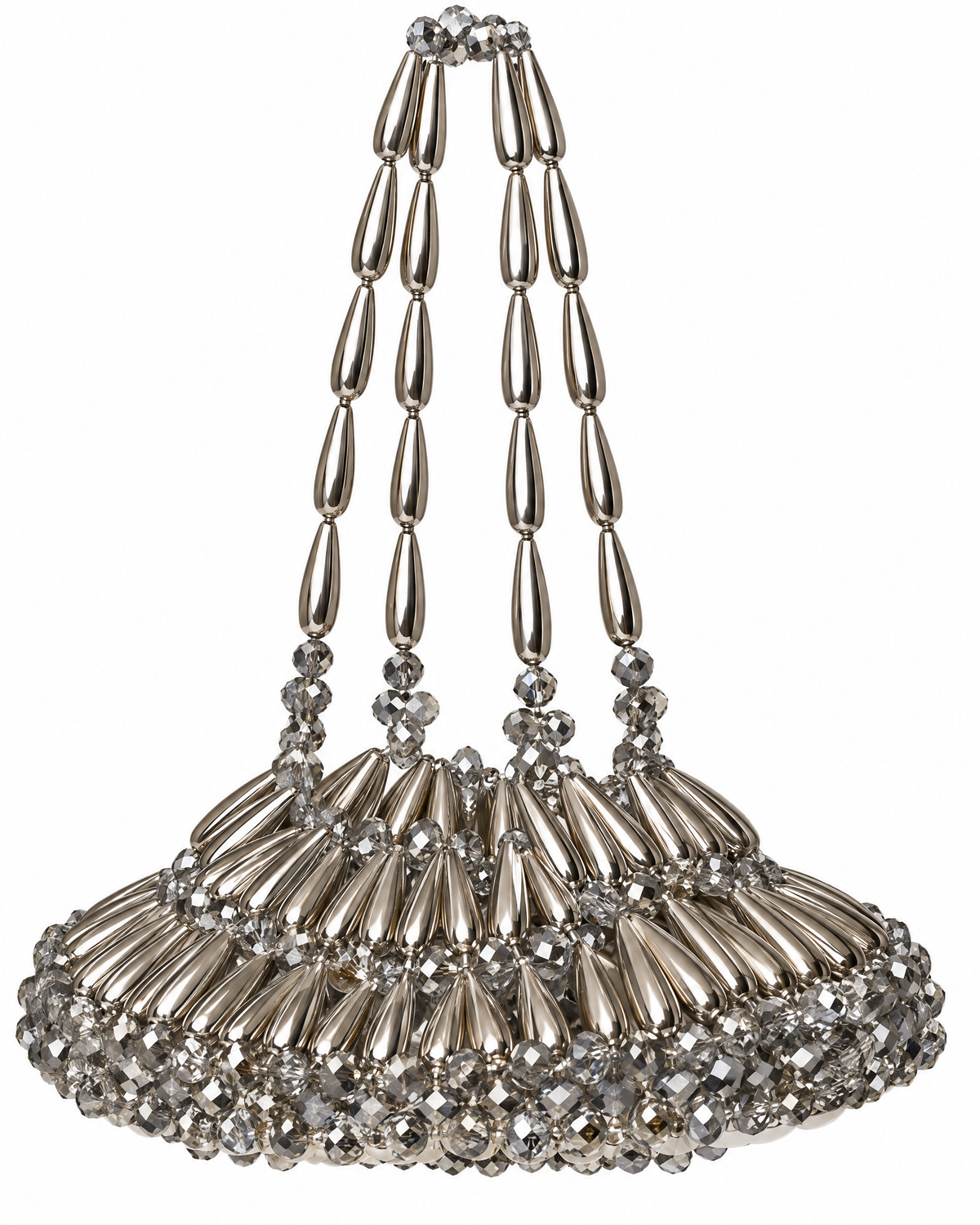 Silver Allie Top Handle Bag