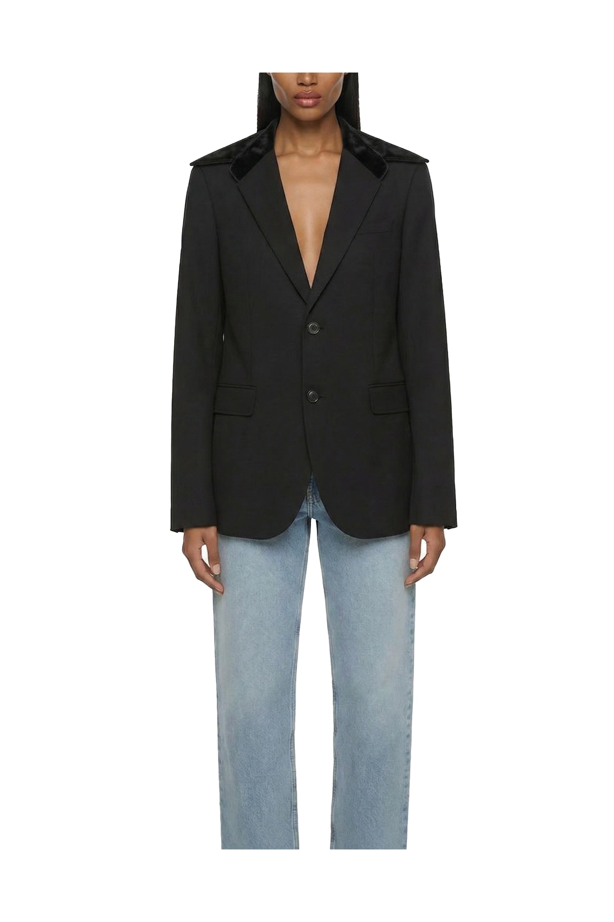 Suede Collar Jacket